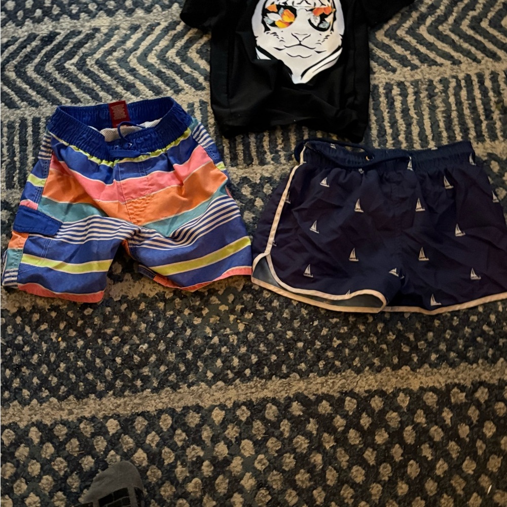 Circo Multicolor Striped Kids Shorts